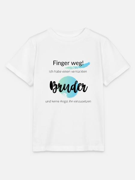 Verrückter Bruder - Stanley/Stella Kinder T-Shirt MINI CREATOR  - Weiß