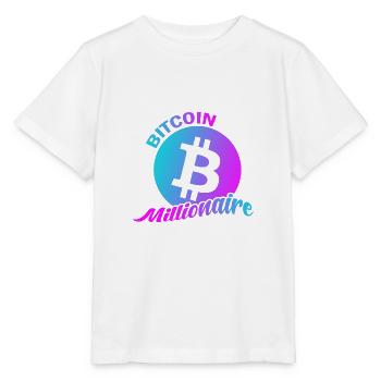 Bitcoin Millionnaire - T-shirt bio MINI CREATOR Stanley/Stella Enfant - blanc - Devant - Maike (125cm)
