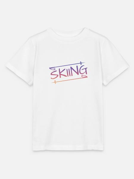 skiing - Stanley/Stella Kinder T-Shirt MINI CREATOR - Weiß