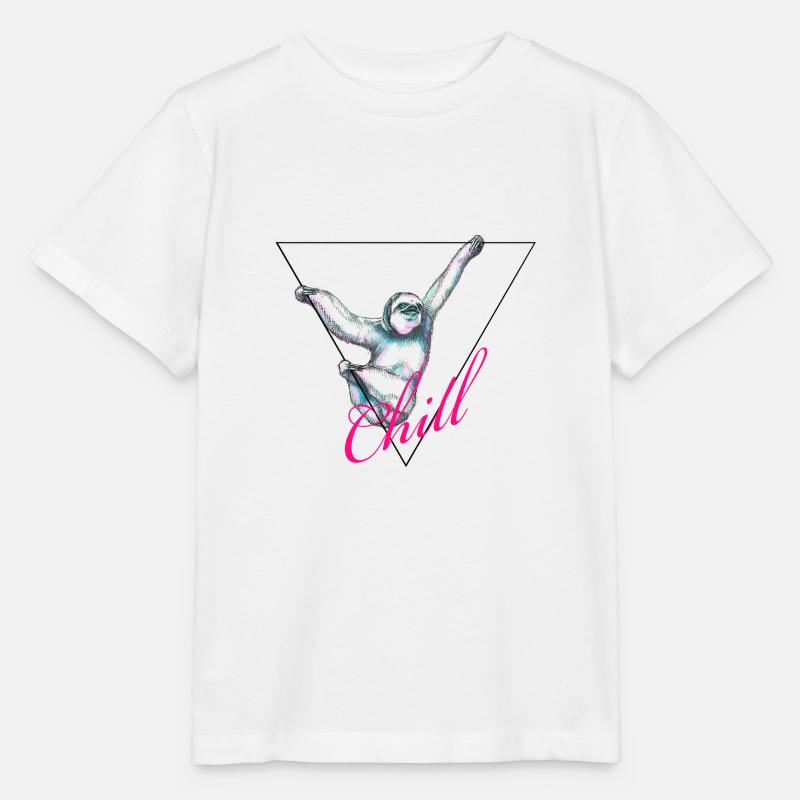 Faultier Chill - Stanley/Stella Kinder T-Shirt MINI CREATOR - Weiß
