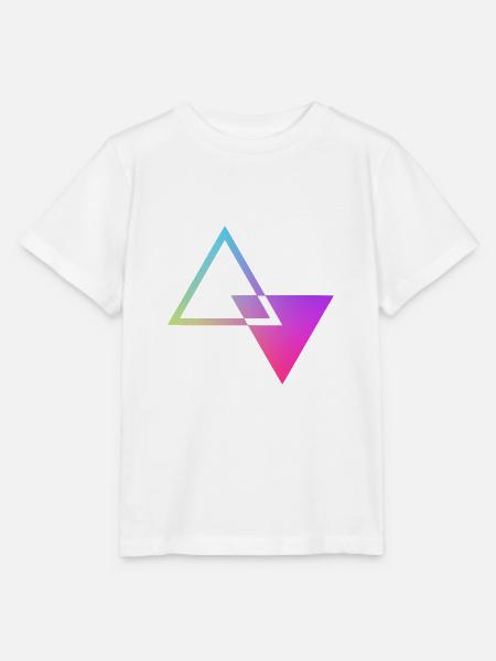 neon farbige Sanduhr - Stanley/Stella Kinder T-Shirt MINI CREATOR  - Weiß