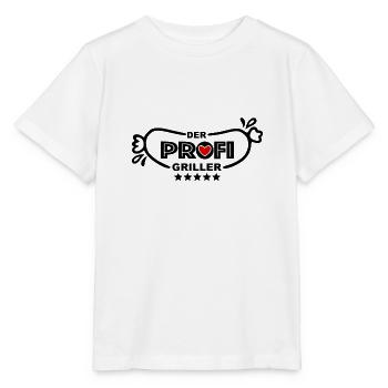 Profi Griller - Stanley/Stella Kinder T-Shirt MINI CREATOR  - Weiß - Vorne - Maike (125cm)