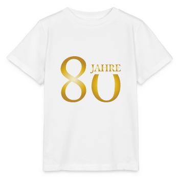 80. Geburtstag Jahre Geschenk Birthday Ehrentag - Stanley/Stella Kinder T-Shirt MINI CREATOR  - Weiß - Vorne - Maike (125cm)