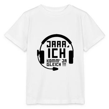 Zocker zocken - Gamer gamen - Stanley/Stella Kinder T-Shirt MINI CREATOR  - Weiß - Vorne - Maike (125cm)