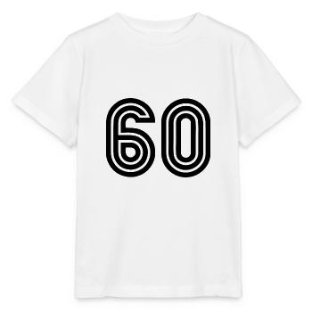 60. 60 ANS. 60e ANNIVERSAIRE. ANNIVERSAIRE 60 ANS. - T-shirt bio MINI CREATOR Stanley/Stella Enfant - blanc - Devant - Maike (125cm)