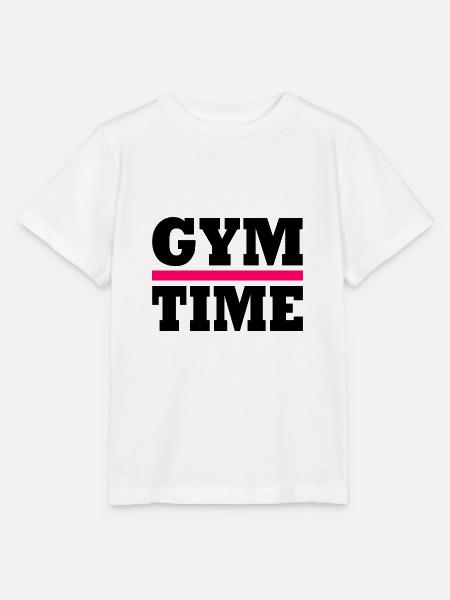 Gym time - Stanley/Stella Kinder T-Shirt MINI CREATOR  - Weiß