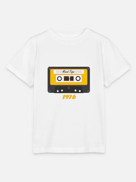 Alte Kassette - Jahrgang 1976 - Stanley/Stella Kinder T-Shirt MINI CREATOR  - Weiß