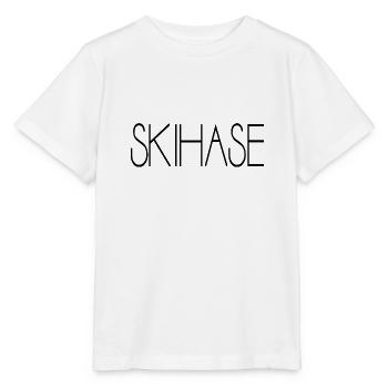 Skihase Skiing Geschenkidee - Stanley/Stella Kinder T-Shirt MINI CREATOR  - Weiß - Vorne - Maike (125cm)