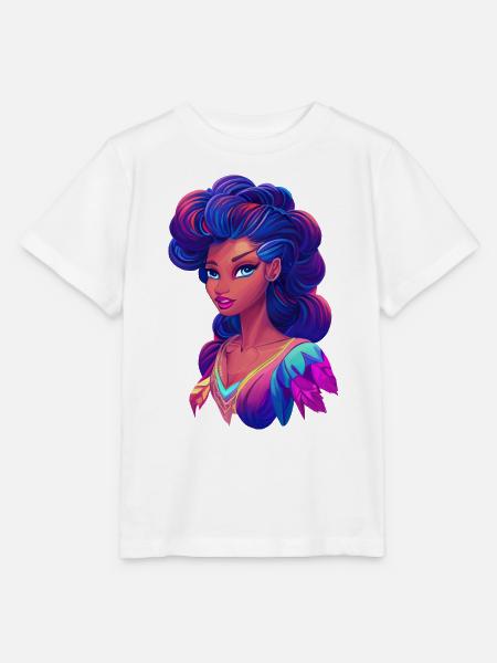 African Black Mermaid - Stanley/Stella Kinder T-Shirt MINI CREATOR  - Weiß