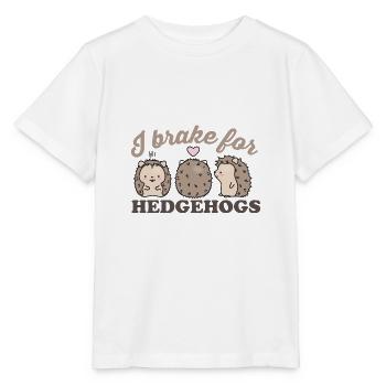 Ich bremse für Igel, für Igelliebhaber - Stanley/Stella Kinder T-Shirt MINI CREATOR  - Weiß - Vorne - Maike (125cm)