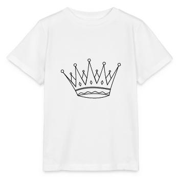 couronne - T-shirt bio MINI CREATOR Stanley/Stella Enfant - blanc - Devant - Maike (125cm)