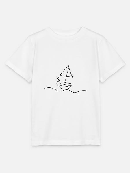 Boot Wasser - Stanley/Stella Kinder T-Shirt MINI CREATOR - Weiß