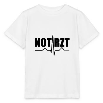 Notarzt Puls Krankenwagen Medizin Geschenk - Stanley/Stella Kinder T-Shirt MINI CREATOR  - Weiß - Vorne - Maike (125cm)