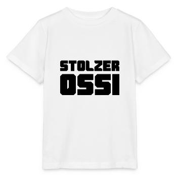 Stolzer Ossi NVA Ostdeutschland Geschenk Nostalgie - Stanley/Stella Kinder T-Shirt MINI CREATOR  - Weiß - Vorne - Maike (125cm)