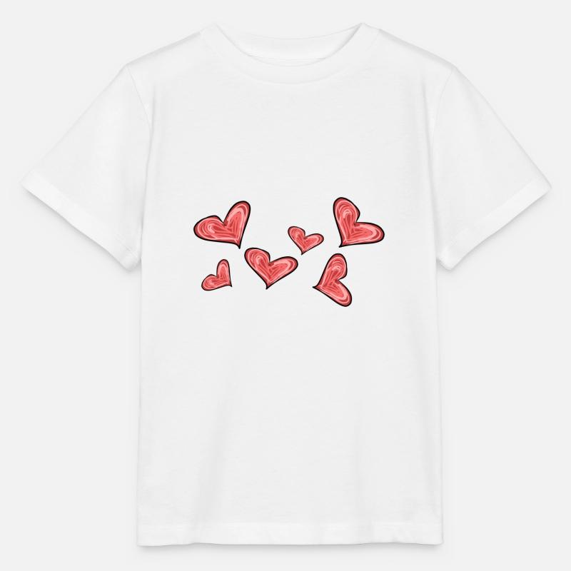Herzen Herz - Stanley/Stella Kinder T-Shirt MINI CREATOR  - Weiß