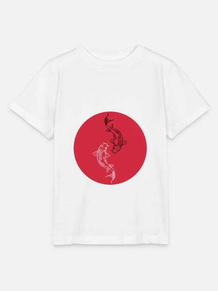 Koi-Karpfen - Stanley/Stella Kinder T-Shirt MINI CREATOR  - Weiß