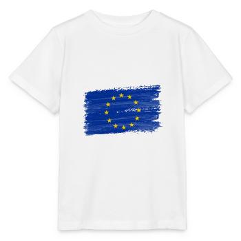 Europe Drapeau Étoiles Drapeau UE - T-shirt bio MINI CREATOR Stanley/Stella Enfant - blanc - Devant - Maike (125cm)