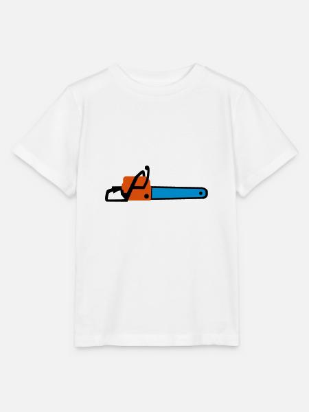 Kettensäge - Stanley/Stella Kinder T-Shirt MINI CREATOR - Weiß