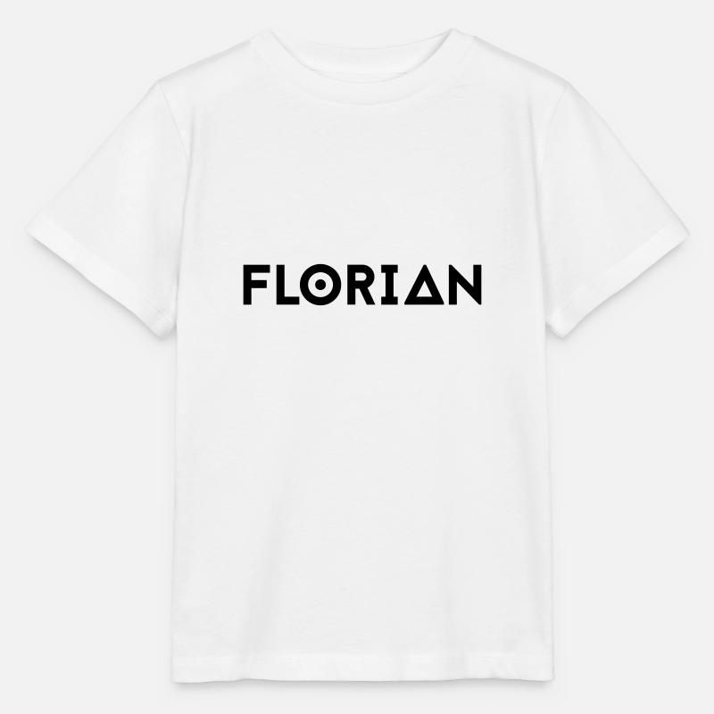 Prénom Florian - T-shirt bio MINI CREATOR Stanley/Stella Enfant - blanc