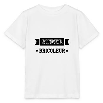 Super Bricoleur - T-shirt bio MINI CREATOR Stanley/Stella Enfant - blanc - Devant - Maike (125cm)