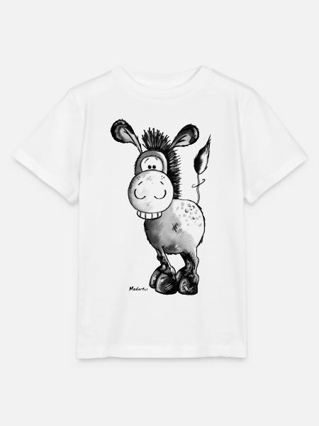 Lustiger grauer Esel - Stanley/Stella Kinder T-Shirt MINI CREATOR - Weiß