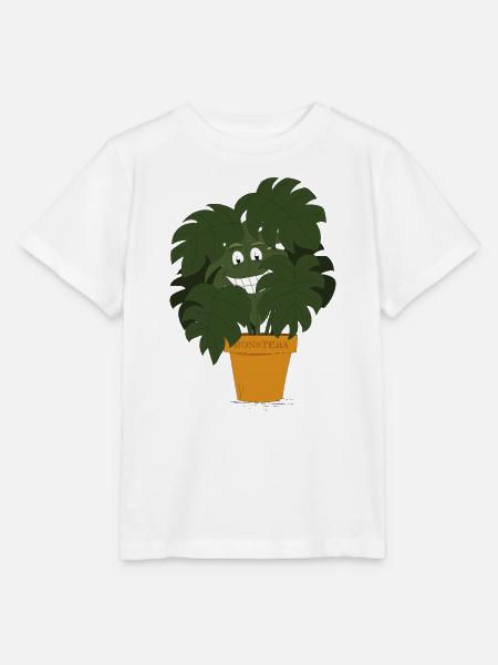 Monstera - Stanley/Stella Kinder T-Shirt MINI CREATOR - Weiß
