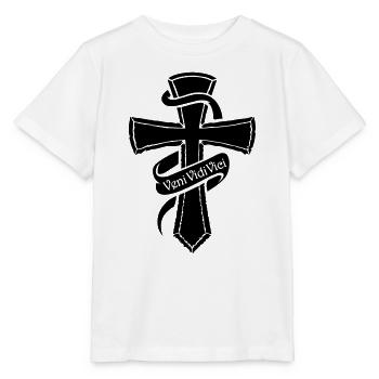 VeniVidiVici noir - T-shirt bio MINI CREATOR Stanley/Stella Enfant - blanc - Devant - Maike (125cm)