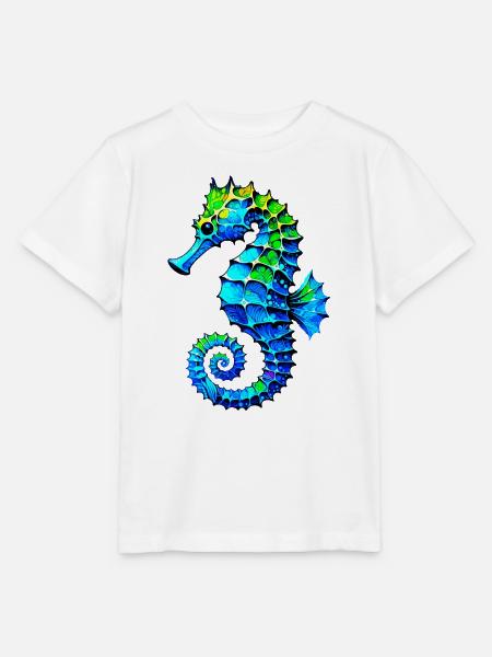 Seepferdchen - Stanley/Stella Kinder T-Shirt MINI CREATOR - Weiß