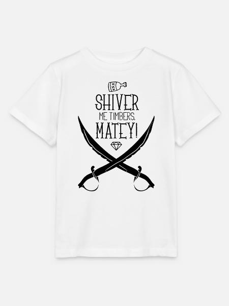 Illustration mit Schwertern im Piratenmotiv - Stanley/Stella Kinder T-Shirt MINI CREATOR  - Weiß