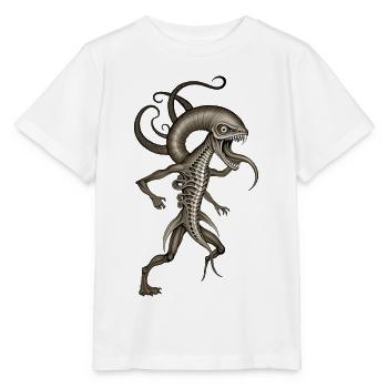 BUG #1 - dark hell - T-shirt bio MINI CREATOR Stanley/Stella Enfant - blanc - Devant - Maike (125cm)