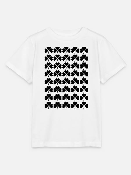 Irisches Kleeblattmuster - Stanley/Stella Kinder T-Shirt MINI CREATOR - Weiß