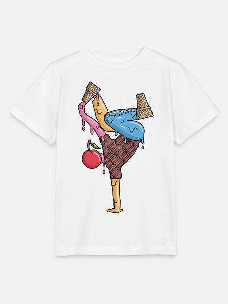 Breakdance Eiscreme Tanz Breakdancer Breakdancing - Stanley/Stella Kinder T-Shirt MINI CREATOR - Weiß