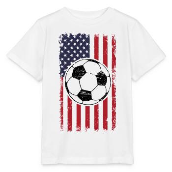 USA Football Pride World Cup T-Shirt - Stanley/Stella MINI CREATOR Kids’ T-Shirt - white - Front - Maike (125cm)
