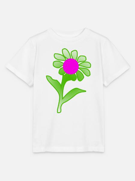 Blumen - Stanley/Stella Kinder T-Shirt MINI CREATOR  - Weiß