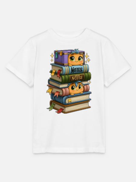 Bücherstapel mit Vögeln - Stanley/Stella Kinder T-Shirt MINI CREATOR  - Weiß
