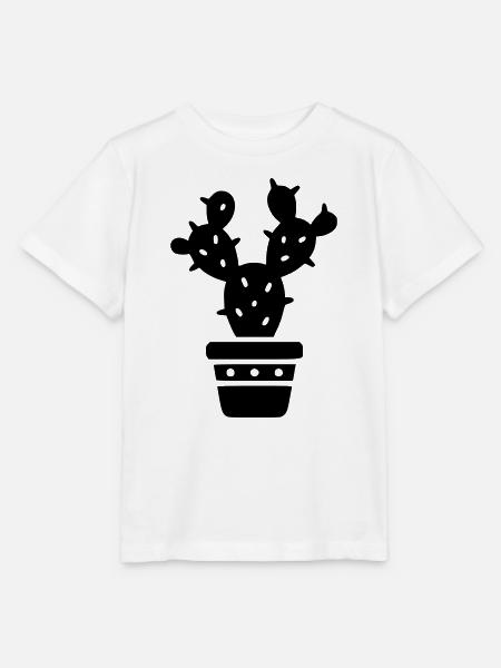 Kaktus Pflanze Sukkulente Pflanzenmutti Botanik - Stanley/Stella Kinder T-Shirt MINI CREATOR  - Weiß