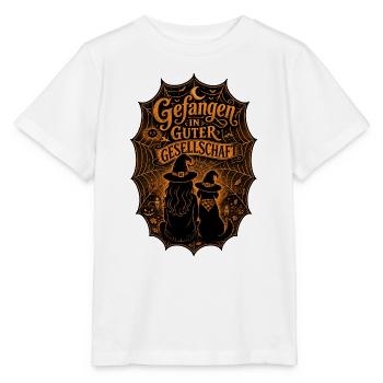 Spinnweben-Duo - Stanley/Stella Kinder T-Shirt MINI CREATOR  - Weiß - Vorne - Maike (125cm)