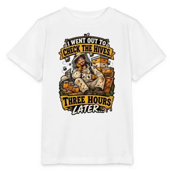 Beekeeper Hive Check - Stanley/Stella Kinder T-Shirt MINI CREATOR  - Weiß - Vorne - Maike (125cm)