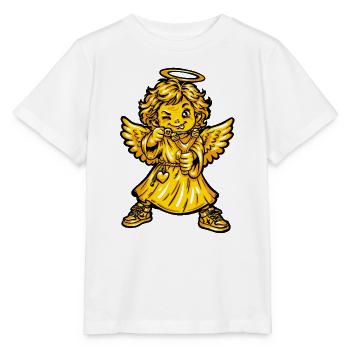 Engel Humor Love - Stanley/Stella Kinder T-Shirt MINI CREATOR  - Weiß - Vorne - Maike (125cm)