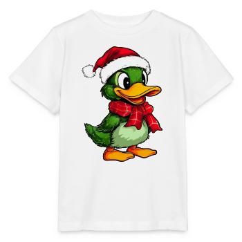 Weihnachten Entchen - Stanley/Stella Kinder T-Shirt MINI CREATOR  - Weiß - Vorne - Maike (125cm)