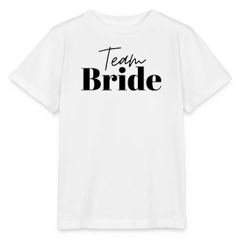 Team Bride - Stanley/Stella Kinder T-Shirt MINI CREATOR  - Weiß - Vorne - Maike (125cm)