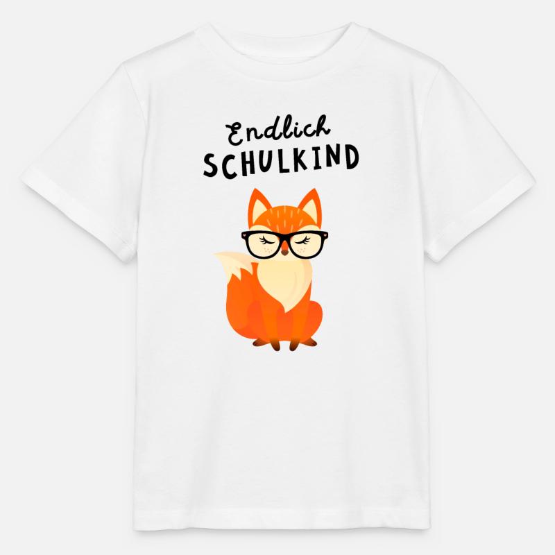 Endlich Schulkind Fuchs Einschulung - Stanley/Stella Kinder T-Shirt MINI CREATOR  - Weiß