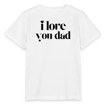Je t’aime papa - T-shirt bio MINI CREATOR Stanley/Stella Enfant - blanc - Devant - Maike (125cm)