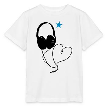 Kopfhörer - Stanley/Stella Kinder T-Shirt MINI CREATOR  - Weiß - Vorne - Maike (125cm)