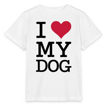 I Love My Dog - Stanley/Stella MINI CREATOR Kids’ T-Shirt - white - Front - Maike (125cm)