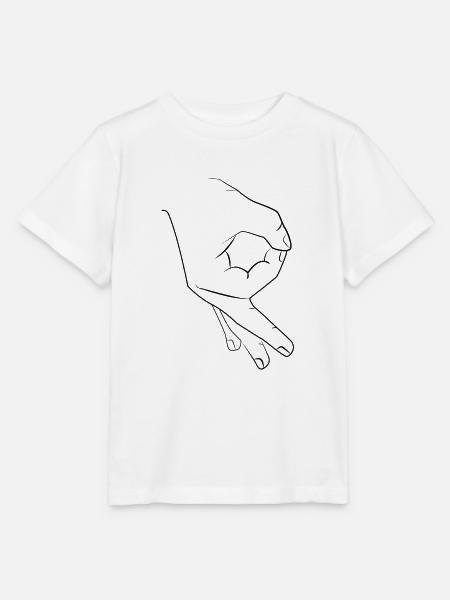 Reingeschaut / Prank / Troll Hand - Stanley/Stella Kinder T-Shirt MINI CREATOR - Weiß