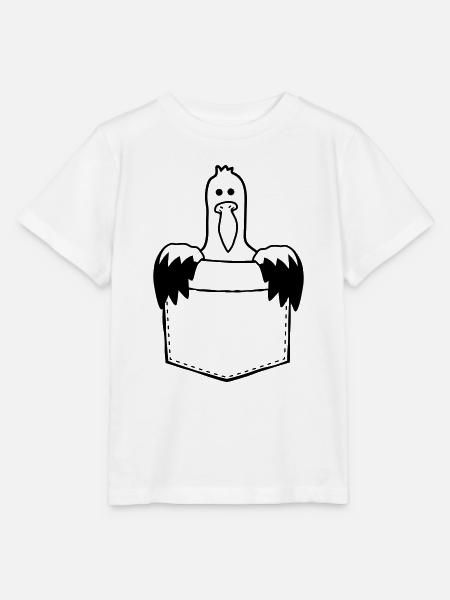 Hemdtasche Möwe Unterwegs mitnehmen - Stanley/Stella Kinder T-Shirt MINI CREATOR - Weiß