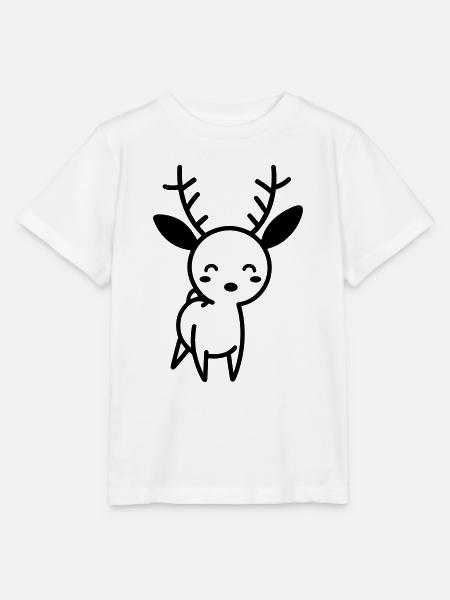 Hirsch - Stanley/Stella Kinder T-Shirt MINI CREATOR  - Weiß