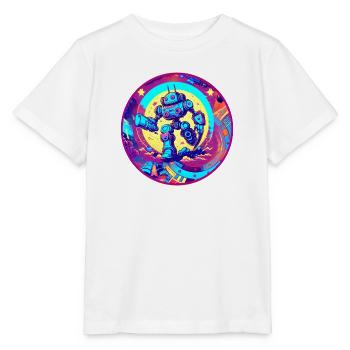 Böser Roboter Serie 005 - Stanley/Stella Kinder T-Shirt MINI CREATOR  - Weiß - Vorne - Maike (125cm)
