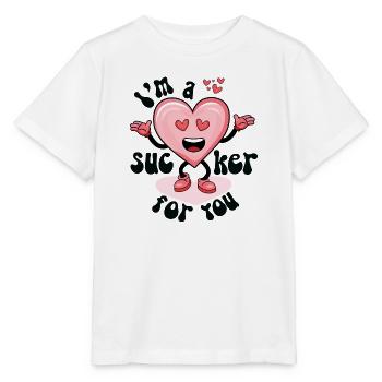 Sucker für Sie - Stanley/Stella Kinder T-Shirt MINI CREATOR  - Weiß - Vorne - Maike (125cm)